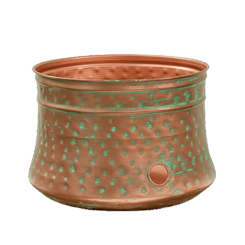 IRON HAMMER GARDEN HOSE POT (GOLD)